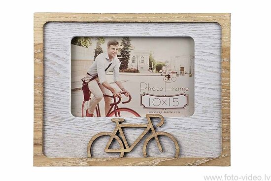 Dizaina foto rāmis ar velosipēda dekoru, 10x15cm. Sprint